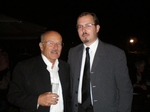Volker Schlöndorff et Gregory Dufour, Président du Cercle Esprits de Défense, auditeur de l'IHEDN et fondateur d'i-defense.org
