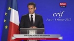 Nicolas Sarkozy le 8 février dernier Nicolas Sarkozy le 8 février dernier