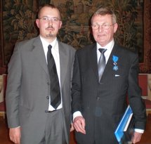 Gregory Dufour, Président du Cercle Esprits de Défense, en compagnie de Wolfgang Hons