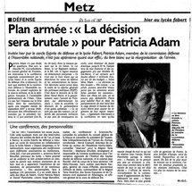 Conférence 'Le lien Armées-Nation en question(s)'