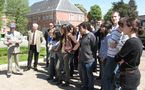 Des lycéens du Lycée Fabert de Metz au 4ème Groupe d'Escadrons de Hussards