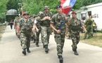 Une délégation militaire française à la Marche internationale de Nimègue