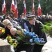 Autorités militaires et civils devant le monument aux Morts de Metz