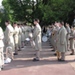 La musique militaire grand-ducale du Luxembourg devant le monument aux Morts de Metz