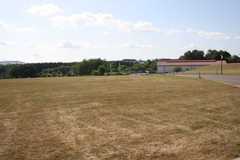 Vue sur la caserne à partir du terrain de golf