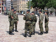 Arrivée du 3ème Régiment de Hussards à Metz - Démonstration statique Arrivée du 3ème Régiment de Hussards à Metz - Démonstration statique