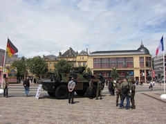 Arrivée du 3ème Régiment de Hussards à Metz - Démonstration statique