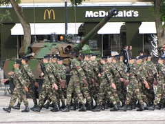 Arrivée du 3ème Régiment de Hussards à Metz - Démonstration dynamique