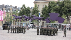 Arrivée du 3ème Régiment de Hussards à Metz - Démonstration dynamique
