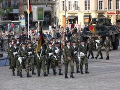 Arrivée du 3ème Régiment de Hussards à Metz - Démonstration dynamique
