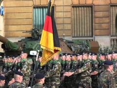 Arrivée du 3ème Régiment de Hussards à Metz - Démonstration dynamique