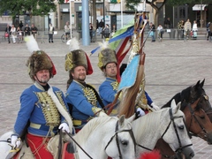 Arrivée du 3ème Régiment de Hussards à Metz - Démonstration dynamique