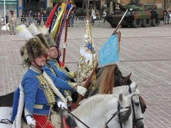Arrivée du 3ème Régiment de Hussards à Metz - Démonstration dynamique