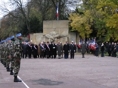 11 novembre 2011 à Metz devant le Monument aux Morts