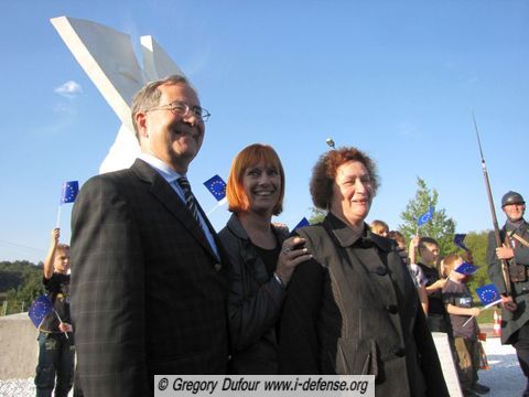 Inauguration de la sculpture monumentale symbolisant l'Europe de la Paix