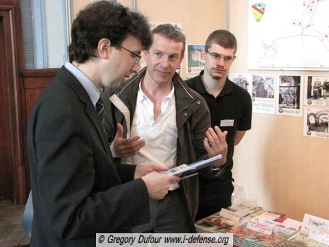 T. Villemin, Vice-Président du Conseil Régional de Lorraine aux côtés des représentants de l'Amifort - Ouvrage du Hackenberg