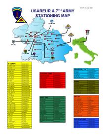Répartition géographique des Forces américaines stationnées en Allemagne et en Italie Répartition géographique des Forces américaines stationnées en Allemagne et en Italie