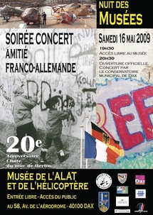 Soirée franco-allemande exceptionnelle au Musée de l’ALAT et de l’Hélicoptère à Dax Soirée franco-allemande exceptionnelle au Musée de l’ALAT et de l’Hélicoptère à Dax