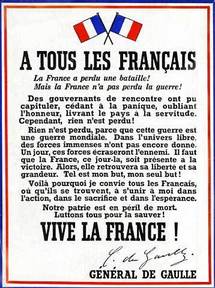 Appel du 18 juin 1940 du Général de Gaulle Appel du 18 juin 1940 du Général de Gaulle